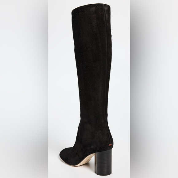 Aeyde ARIANA Black Suede KNEE HIGH Heeled Boots EU 39/ 9 $725 - Picture 5 of 15